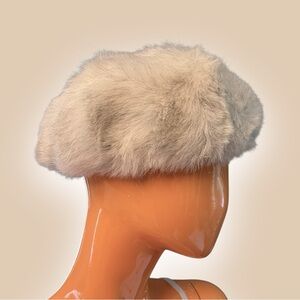 Vintage Faux Fox Fur Hat